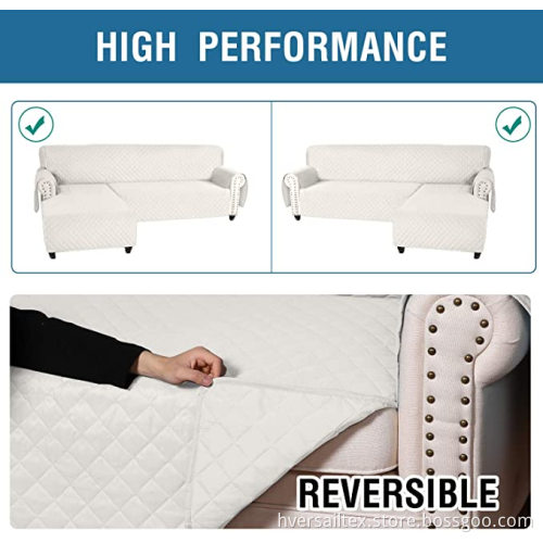 L-förmiger Schnittsofa Schonbezüge Chaise Lounge Sofabezug